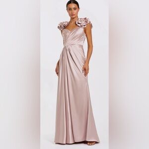 Mac Duggal Strapless Blush Gown